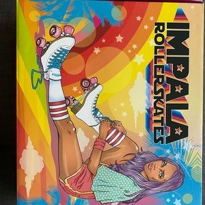 New black Impala rollerskates. Size 7. Worn once, but basically still new in box